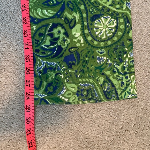 Vintage Green Patterned Pants - Picture 9 of 9